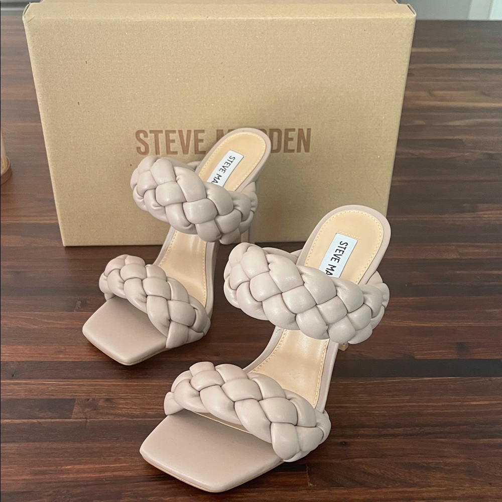 Steve Madden Braided Beige Heels